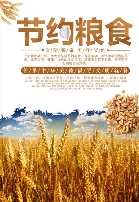 “一粥一饭，当思来处不易”节约粮食是中华民族优秀的传统美德